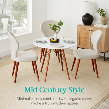 Mid-Century Modern Round Dining Table