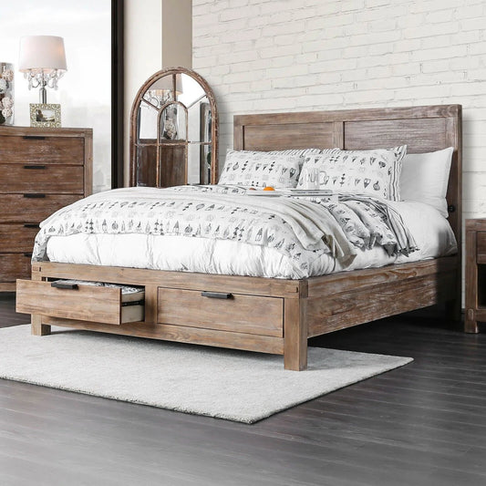 Bryant Rustic Solid Reclaimed Oak Bedframe