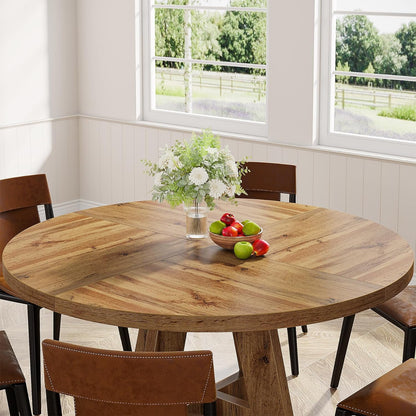 Popper Round Oak Dining Table
