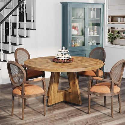 Popper Round Oak Dining Table