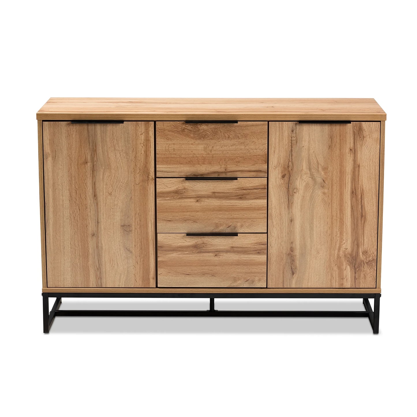 Reid Contemporary Oak 3-Drawer Sideboard