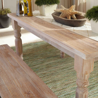 Driftwood Solid Wood Farmhouse Dining Table